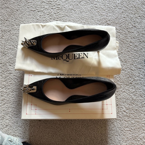 $950 Alexander McQueen Punk Spike Heels Shoes New - Picture 3 of 6